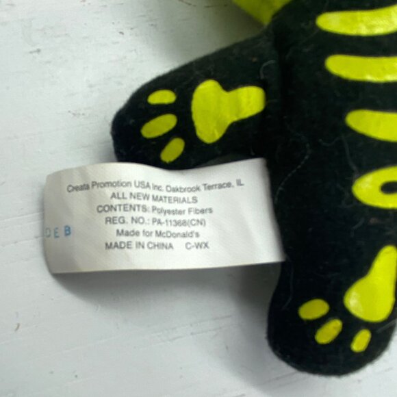 Disney Pirates Of The Caribbean McDonald's 2006 Skeleton Pirate Plush Toy 6" - Picture 5 of 6